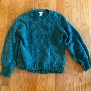 Turquoise sparkle sweater